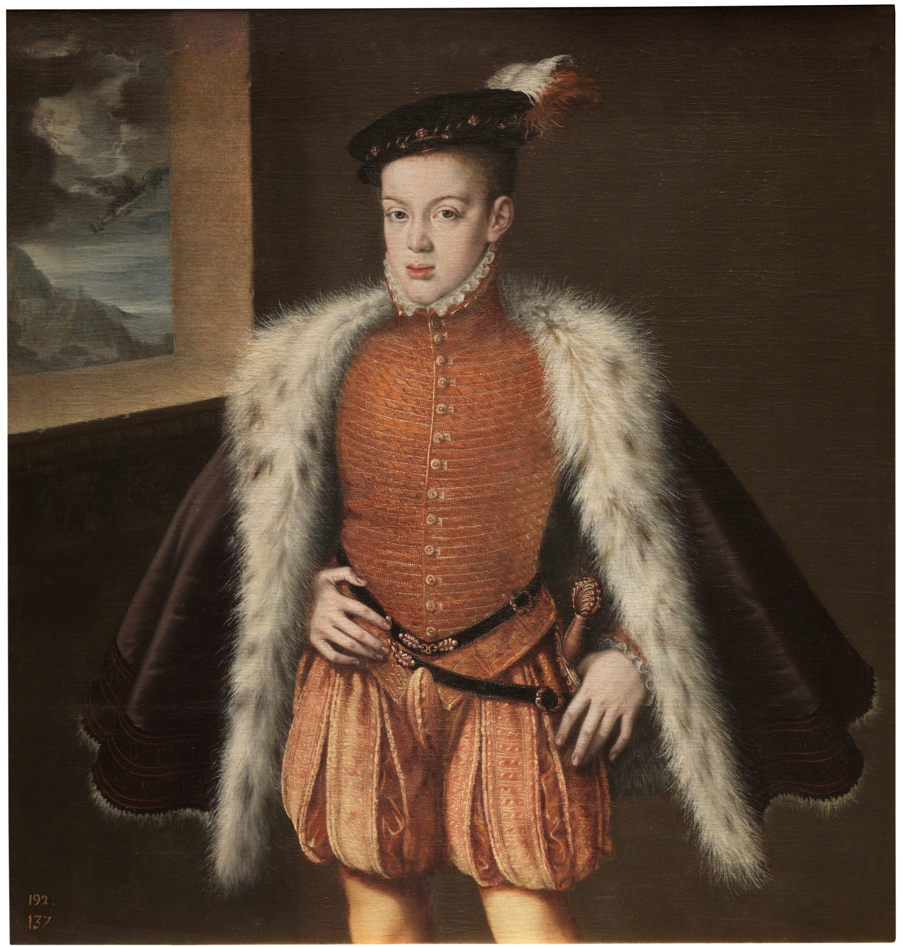'Prince Don Carlos,' Alonso Sánchez Coello, 1555- 1559. Courtesy of Museo Nacional del Prado.